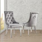 A Modern luxury marble sliver metal dining tables and chairs set 4 seater people dining table set for home living room furnitur