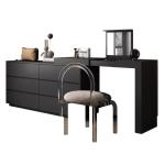 Black Large Vanity Dressers for Bedroom Table Wood Mirror Desk Study Bedside Table Drawers Modern Vestidores Home Furniture
