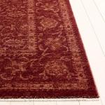 SAFAVIEH Area Rug 4x6 - Vintage Overdye Collection - Red, Non-Shedding & Easy Cleaning, Ideal for Living Room, Bedroom, Dining Space (VOD800P)