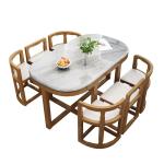 #Wooden Modern Dining Room Sets 6 Chairs Eclectic Large Kitchen Console Table Chairs Chinese Mesas De Comedor Kitchen Furniture