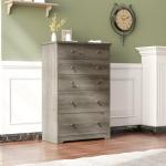 VINGLI Tall Dresser, Rustic Grey Dresser 6 Drawer Chest of Drawers, Wood Gray Dressers for Bedroom, Hallway, Home Office, 31.5" W x 15.75" D x 47.64" H