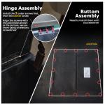 Tbfit Large Square Storage Ottoman Bench, Tufted Upholstered Coffee Table with Lift Top & Solid Wood Legs, Oversized Storage Ottomans Toy Box for Living Room (Beige)