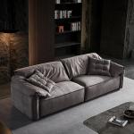 l # Wholesale factory supplier Modern Style quality Sanded velvet fabric sofa sets for living room indoor Three seats sofa