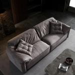 l # Wholesale factory supplier Modern Style quality Sanded velvet fabric sofa sets for living room indoor Three seats sofa