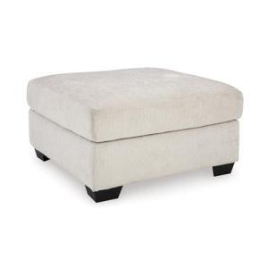 Signature Design by Ashley Aviemore Contemporary Square Oversized Accent Ottoman for Living Room, Beige