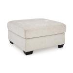 Signature Design by Ashley Aviemore Contemporary Square Oversized Accent Ottoman for Living Room, Beige
