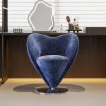 #For Italian light luxury simple dressing chair modern high-end designer makeup stool single chair bar counter rotatable