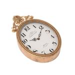 Abdurey Small French Retro Decorative Wall Clock, Antique Gold Vintage Oval Style,Silent Battery Operated Boho Decor Wall Clocks for Farmhouse,Kitchen,Bedroom,Bathroom(10.4" H x 6.7" W)