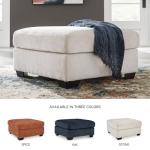 Signature Design by Ashley Aviemore Contemporary Square Oversized Accent Ottoman for Living Room, Beige