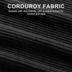 Compact Linen L-Shaped Sofa Bed with Storage, Black, Ideal for Living Rooms and Apartments