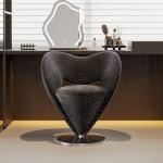#For Italian light luxury simple dressing chair modern high-end designer makeup stool single chair bar counter rotatable