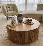 */--antique Oak Round Rustic Solid Wood Modern Farmhouse Classic Luxury Center Coffee Table For Living Room