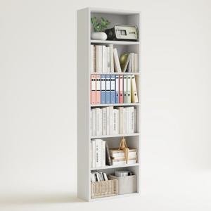 GarveeLife Tall Bookcase Dresser, 6 Shelf Standing Bookshelf, 6 Tier Open Shelf Wooden Bookcase, Floor Standing Display Storage Shelves