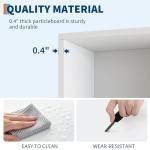 GarveeLife Tall Bookcase Dresser, 6 Shelf Standing Bookshelf, 6 Tier Open Shelf Wooden Bookcase, Floor Standing Display Storage Shelves