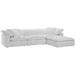 Designer Convertible Sofa For Living Room Comfortable Home Furniture Modern Minimalist White Couch Italian Style Triple Seats