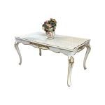 Solid wood dining table and chair combination, European luxury restaurant 6 people rectangular dining table dining table househo