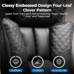 GTRACING Big and Tall Office Chair 400LBS Wide Ergonomic Gaming Chair with Deluxe Embossing Designed Leather with Foot Rest,150°Reclining Adjustable Soft Armrests Pocket Spring Back Support and Pillow