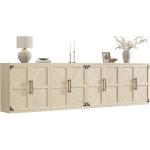 Buffet Cabinet with 4 Doors, Modern Sideboard Cabinet with Storage and Adjustable Shelves, Large Credenza Storage