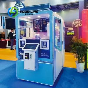 Table Top Fully Automatic Bank Note Operated Smart Robot Coffee Vending Machine with Metal Construction 150-200 Pcs Capacity
