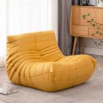 Lazy sofa, togo caterpillar sofa, light luxury, simple Internet celebrity creative chair, suede freehand space recliner
