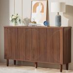 Tribesigns Buffet Cabinet Sideboard with Storage, Modern Storage Cabinet Sideboard Buffet Table with Doors for Living Room