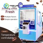 Table Top Fully Automatic Bank Note Operated Smart Robot Coffee Vending Machine with Metal Construction 150-200 Pcs Capacity