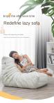Lazy sofa, togo caterpillar sofa, light luxury, simple Internet celebrity creative chair, suede freehand space recliner