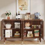 Tribesigns Buffet Cabinet Sideboard with Storage, Modern Storage Cabinet Sideboard Buffet Table with Doors for Living Room
