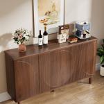 Tribesigns Buffet Cabinet Sideboard with Storage, Modern Storage Cabinet Sideboard Buffet Table with Doors for Living Room