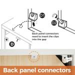 Mericonia Farmhouse Buffet Sideboard Cabinet with Storage, Fluted Coffee Bar with Doors and Adjustable Shelves, Modern Wood Console Cabinet for Kitchen, Livingroom (Fluted 4 Door, Natural)