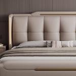 Unique Nordic Bed Bedside Table Aesthetic Bedroom Storage Bed Double Headboards King Meubles De Chambre Home Accessories