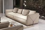 Sofa luxury living room sofa leather brown set Italian design luxury modern sofa leather living room furniture