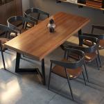 Unique Luxury Dining Table Wooden Oilproof High Wood Restaurant Set Tables Chairs Round Modern Mesas De Jantar Home Furniture