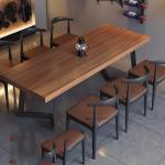 Unique Luxury Dining Table Wooden Oilproof High Wood Restaurant Set Tables Chairs Round Modern Mesas De Jantar Home Furniture