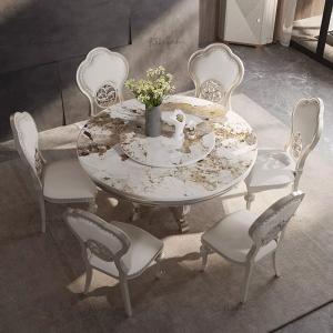 Restaurant Round Dining Table Chairs Kitchen Luxury Modern Living Room Dining Table Designer High Mesas De Jantar Home Furniture