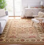 SAFAVIEH Lyndhurst Collection Area Rug - 9' x 12', Beige & Ivory, Traditional Oriental Design, Non-Shedding & Easy Care, Ideal for High Traffic Areas in Living Room, Bedroom (LNH212D)