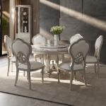 Restaurant Round Dining Table Chairs Kitchen Luxury Modern Living Room Dining Table Designer High Mesas De Jantar Home Furniture