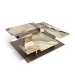 MR Luxury Natural Luxury Stone Living Room High And Low Combination Marble Tea Table Sofa Center Table Coffee Table