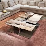 MR Luxury Natural Luxury Stone Living Room High And Low Combination Marble Tea Table Sofa Center Table Coffee Table