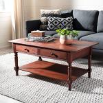 Boris Dark Cherry Coffee Table by Safavieh