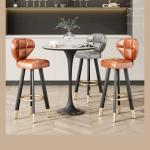 Clear Metal Bar Stools Modern Minimalist Transparent Restaurant Bar Stools Swivel Adjustable Sgabello Da Bar Furniture Luxury