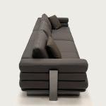 Italian living room sofa set leather sofa 2024 hot sale custom color luxury modern sofa