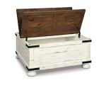 Ashley Wystfield White/Brown Storage Coffee Table