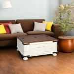 Ashley Wystfield White/Brown Storage Coffee Table