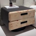 Medieval solid wood bedside table Log color tree tumor bark Drawer Locker Bedroom furniture Bedside cabinet Locker