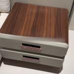 Medieval solid wood bedside table Log color tree tumor bark Drawer Locker Bedroom furniture Bedside cabinet Locker