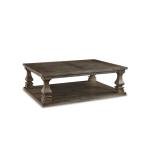 Farmhouse Coffee Table in Weathered Gray Finish