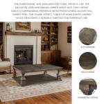 Farmhouse Coffee Table in Weathered Gray Finish
