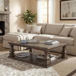 Farmhouse Coffee Table in Weathered Gray Finish