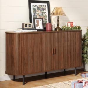 Sideboard Buffet Cabinet with Sliding Door, Storage Cabinet & Adjustable Shelf, Coffee Bar Cabinet Console Table
